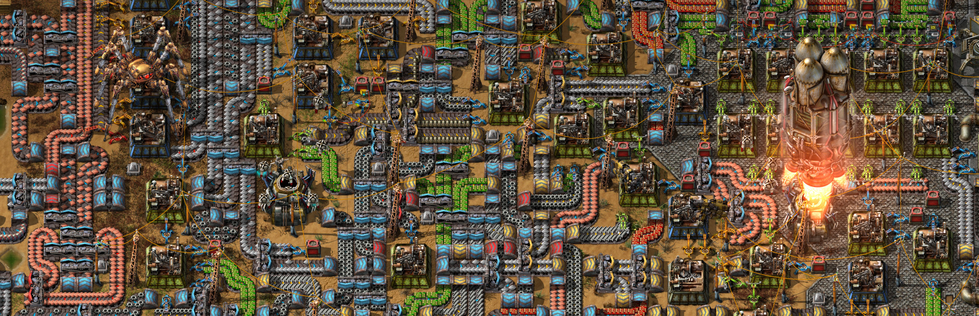 Factorio production line screenshot