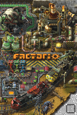 Factorio logistics network screenshot